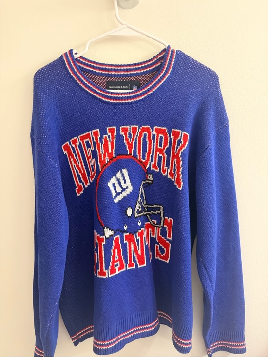 Abercrombie & Fitch Other - Abercrombie & Fitch Blue New York Giants Knit Sweater